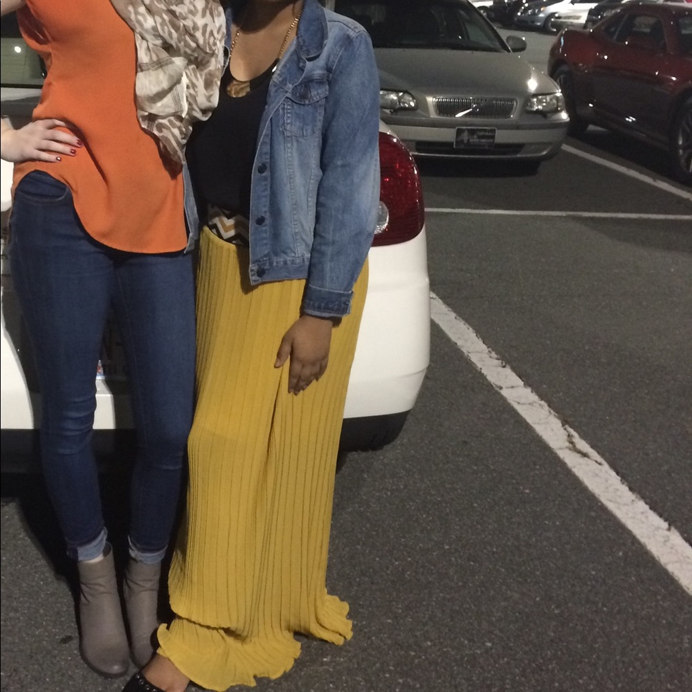Yellow Maxi Skirt
